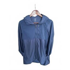 Old Navy Active Knittech Blue Hooded Jacket Men’s Small